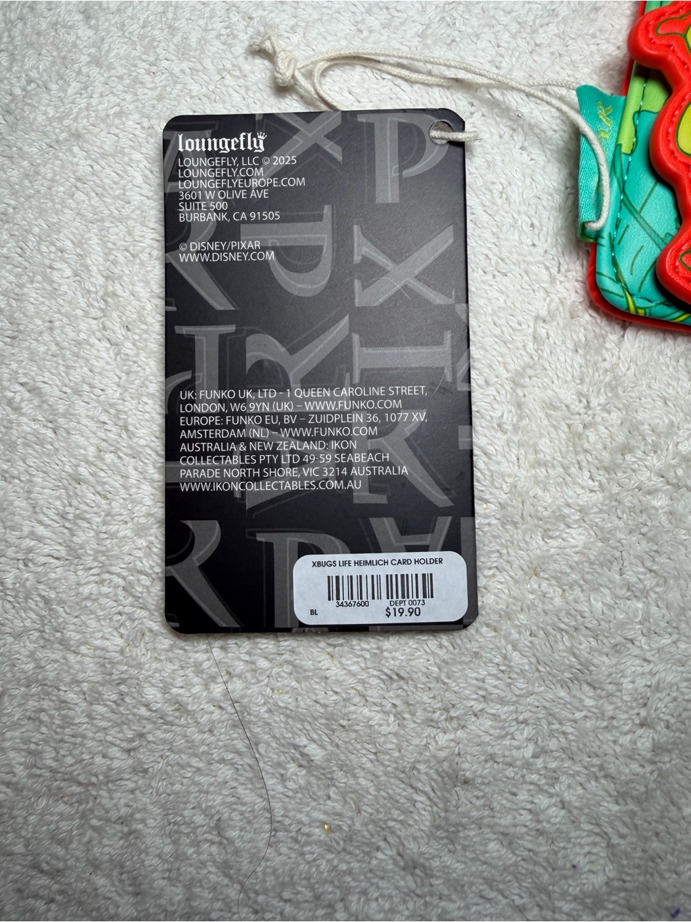 Loungefly Pixar A Bug's Life Heimlich Cardholder - Picture 2 of 5